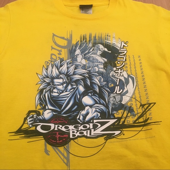 yellow dragon ball z shirt